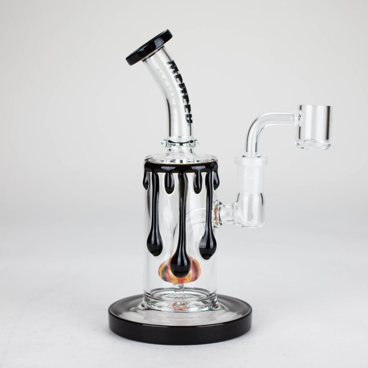 7 Inch Shatter Drip Dab Rig by WENEED in Black