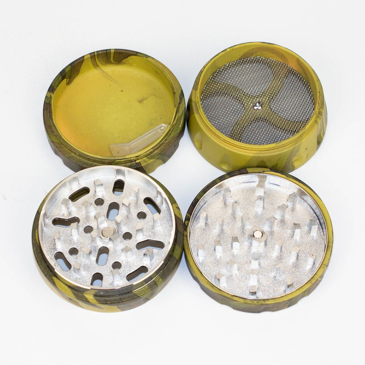 WENEED Yellow Camo Herb Grinder