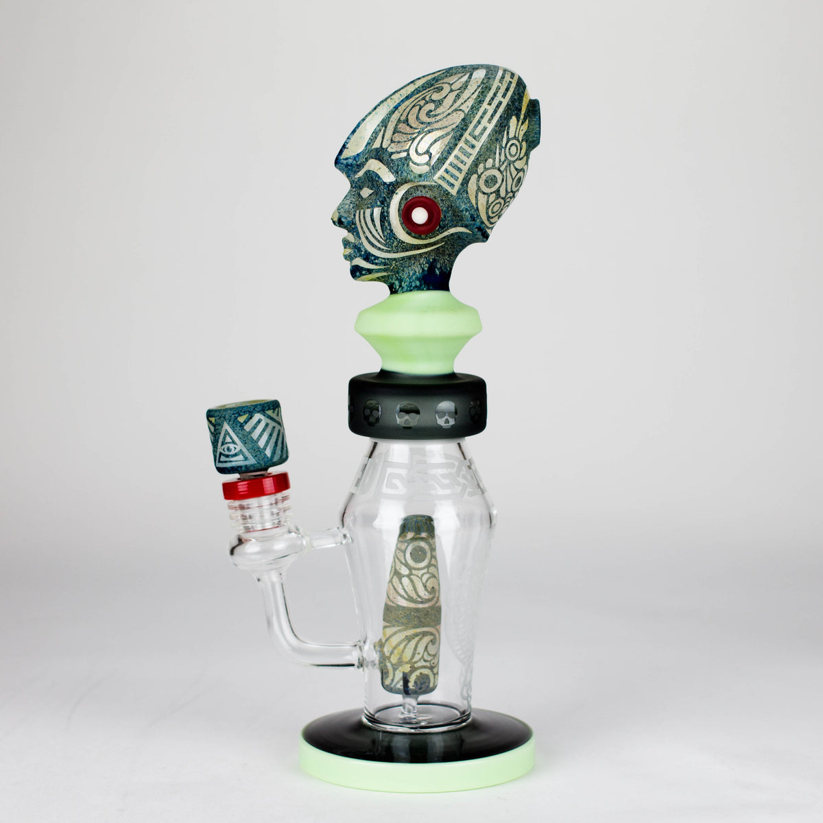 Side Shot of the 12 Inch Mystic Spirit Bong by WENEED Glass