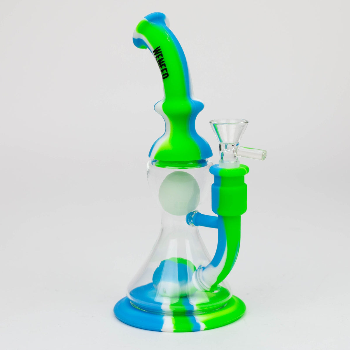 WENEED 9 inch Floating Ball Silicone Bong in Light Green