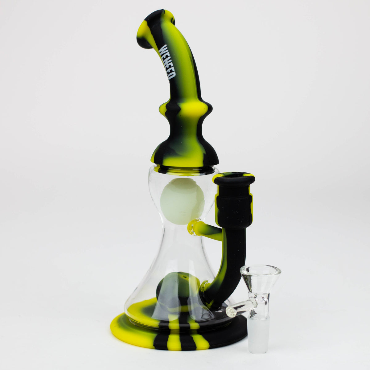 WENEED 9 inch Floating Ball Silicone Bong in Black