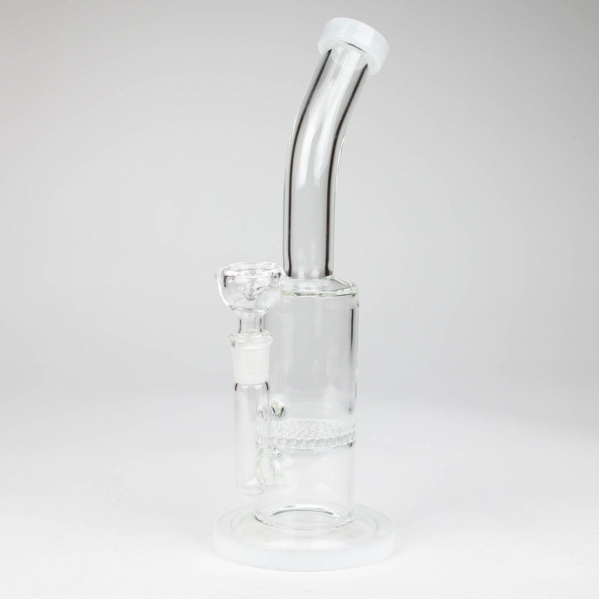 11 Inch White Honeycomb Diffuser Bong 