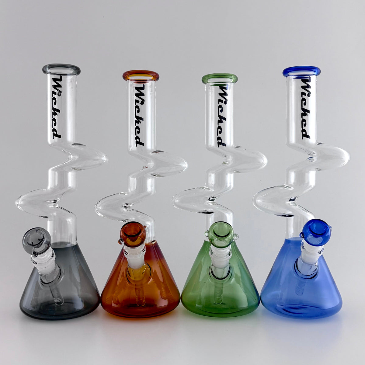 Wicked Zig-Zag Beaker Bong 