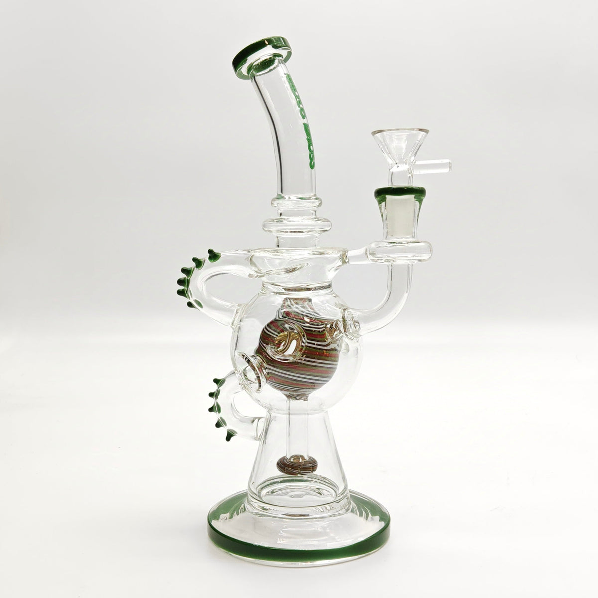 10 Inch Wig-Wag Recycler Bong With Circ Percolator