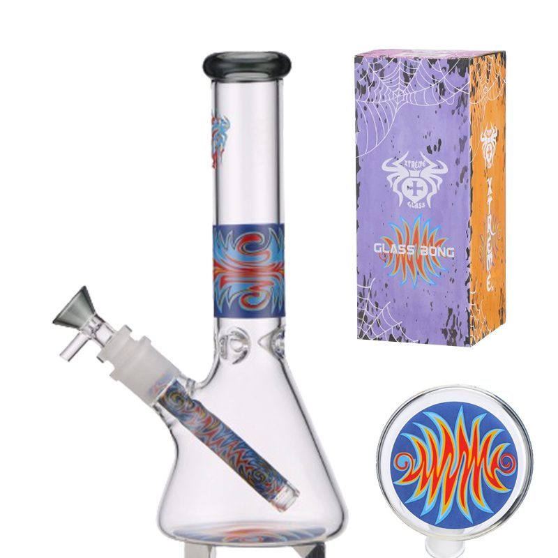 El Fuego Mini Beaker Bong from XTREME Glass with Gift Box