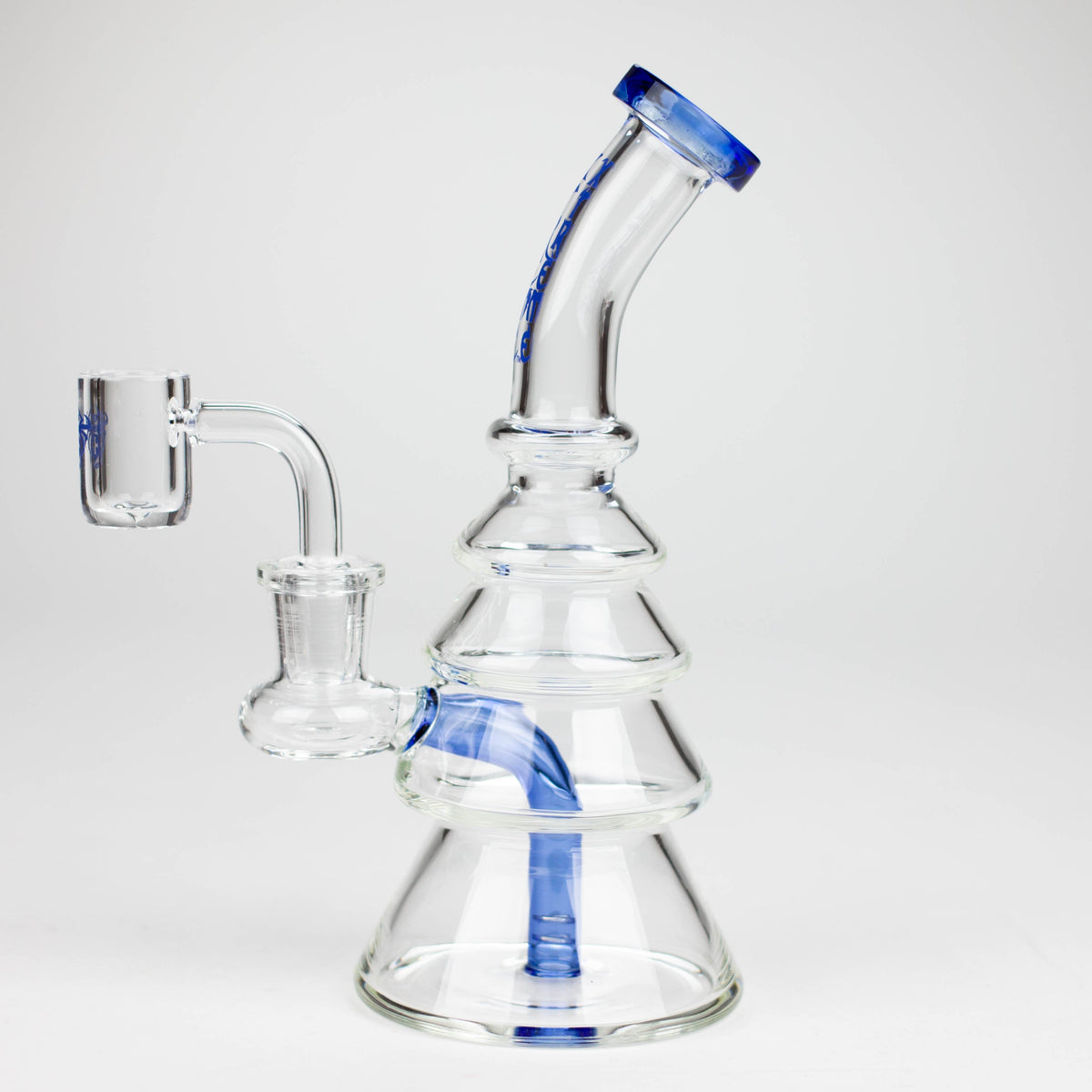 7-Inch Christmas Tree Dab Rig Hybrid by XTREME Glass