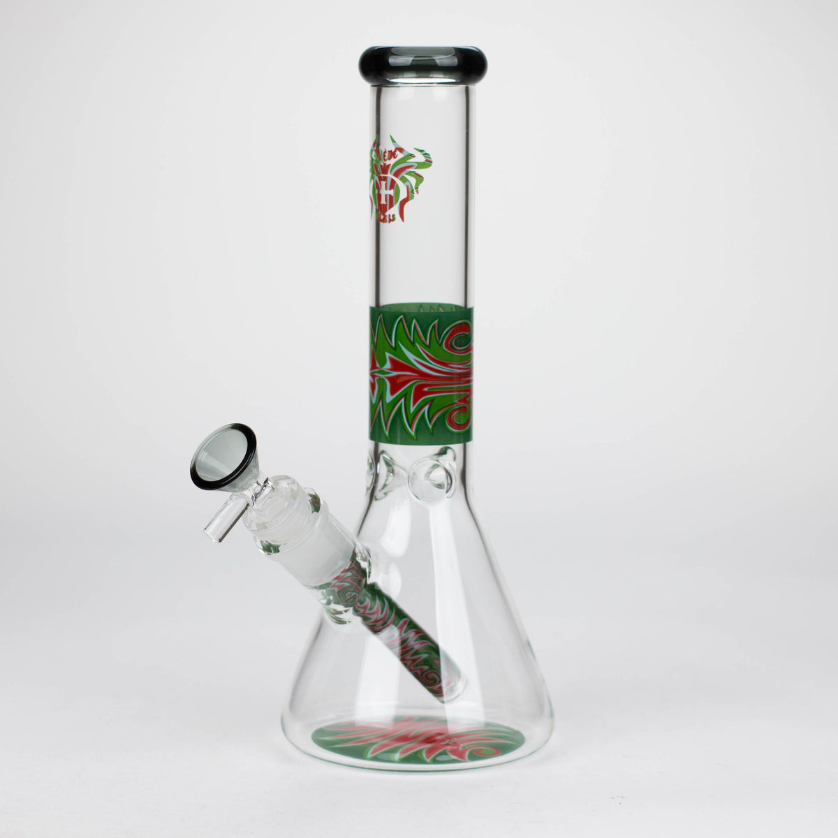 10 Inch El Fuego Green Beaker Bong from XTREME Glass