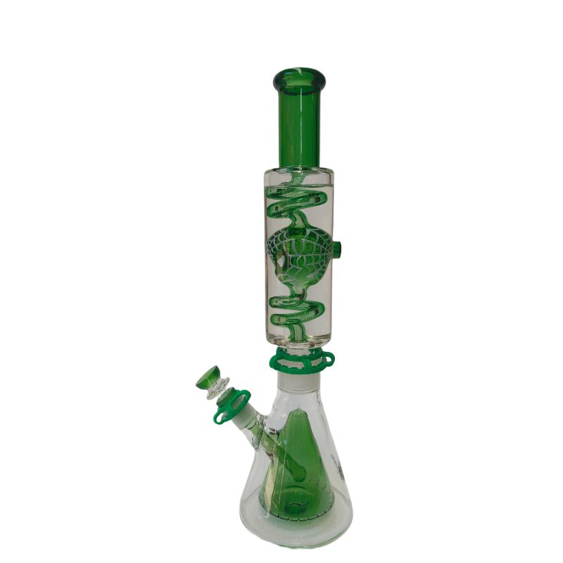 Xtreme Spider-Man Freezable Coil Beaker Bong in Green