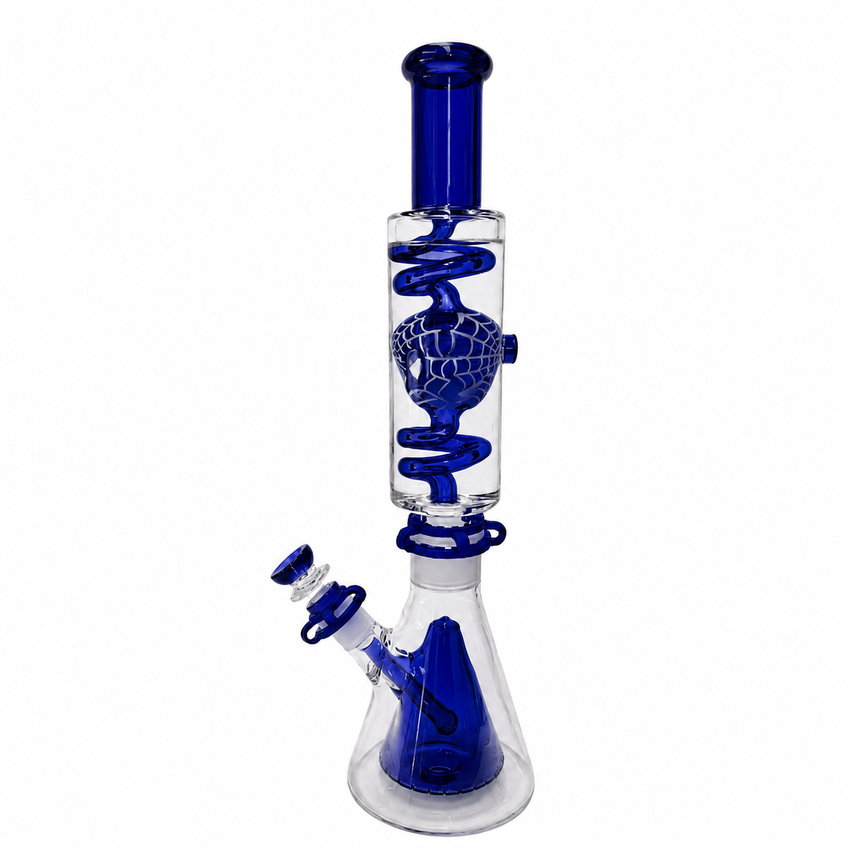 Xtreme Spider-Man Freezable Coil Beaker Bong in Blue