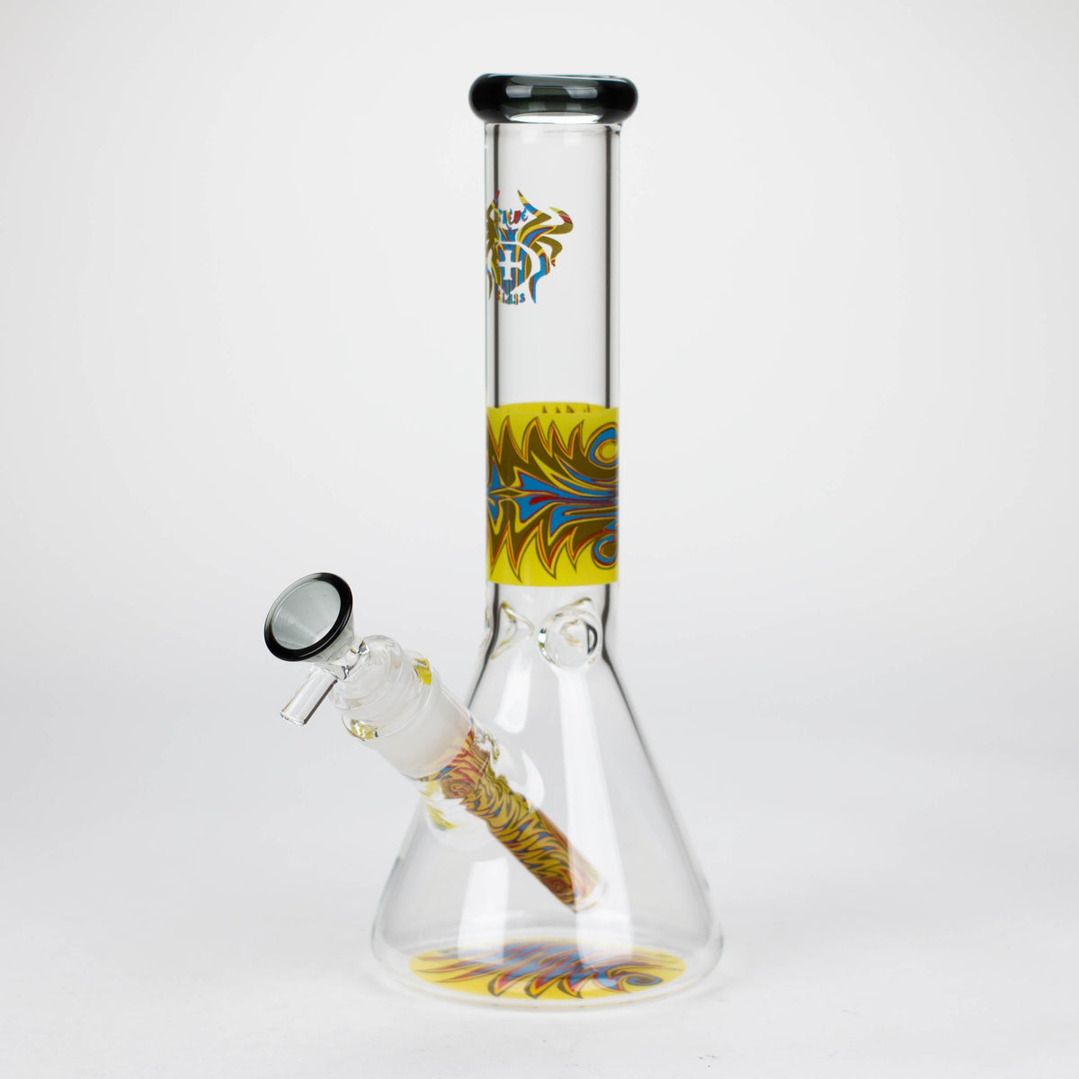 10 Inch El Fuego Yellow Beaker Bong from XTREME Glass