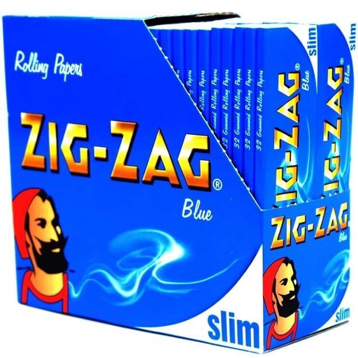 Zig-Zag Blue Slim King Size Rolling Papers