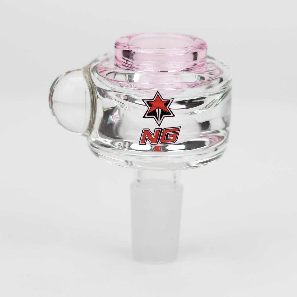 NG - High-End Thick Pink Glass Bowl Piece for Bongs