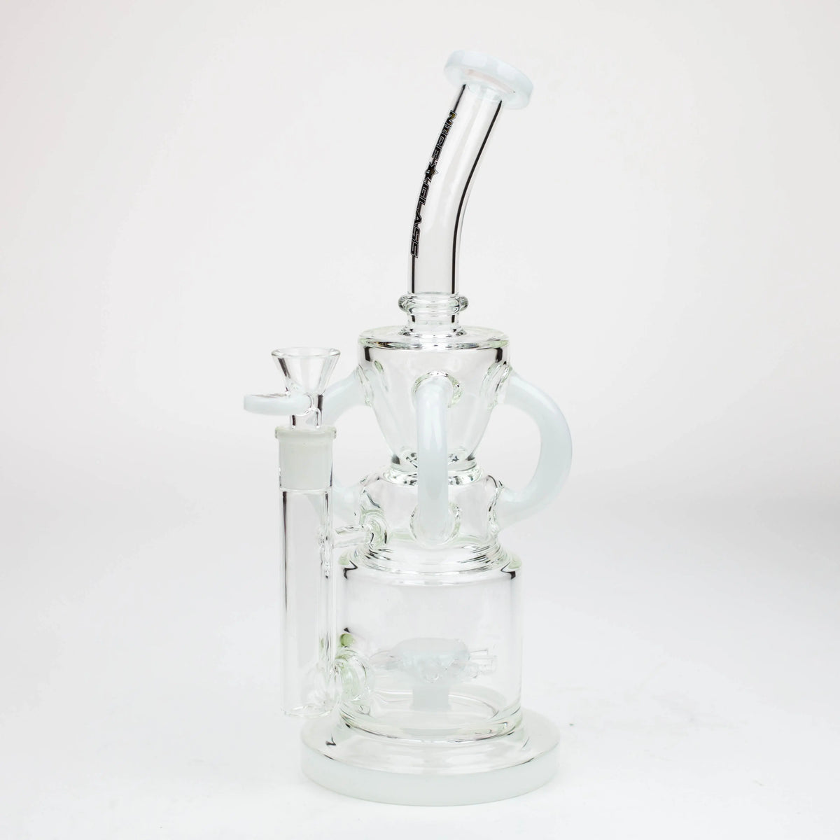 Nice Glass 11 inch Sprocket 4-Arm Perc Clear Recycler Bong