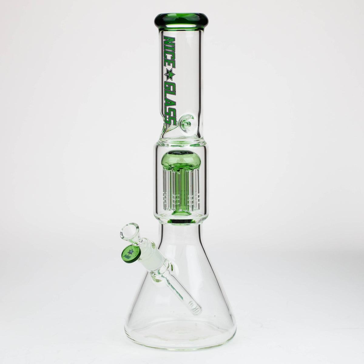 NG-16" Green 8-Arm Tree Perc Beaker Bong