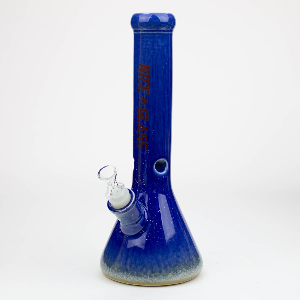 Nice Glass 13 inch Blue Ceramic Bong