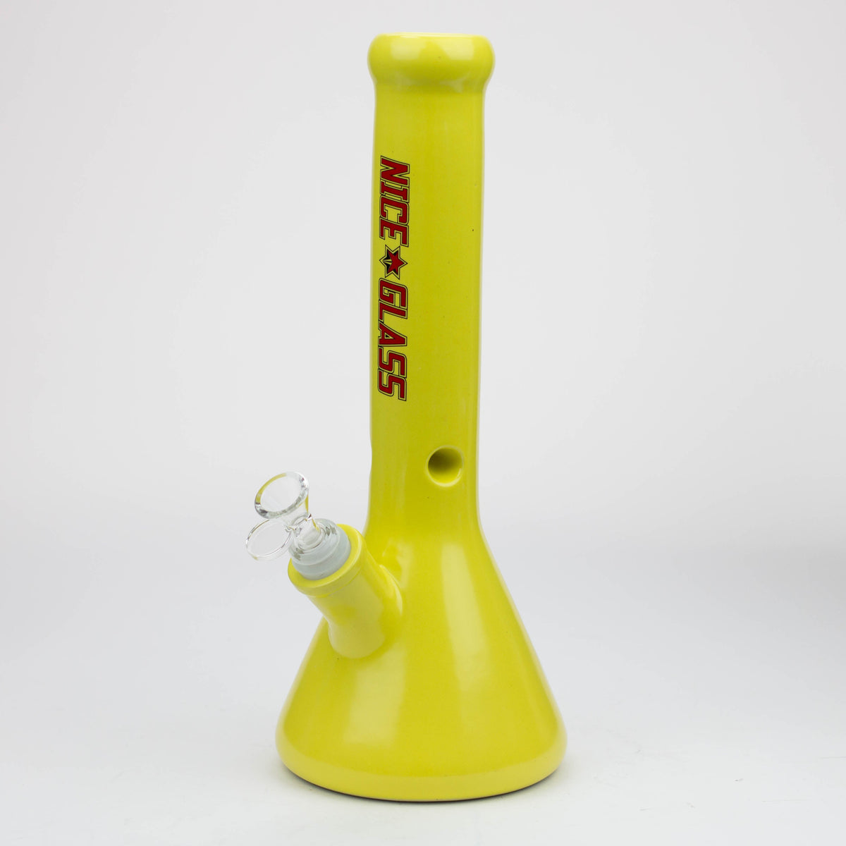 Nice Glass 13 inch Yellow Ceramic Bong