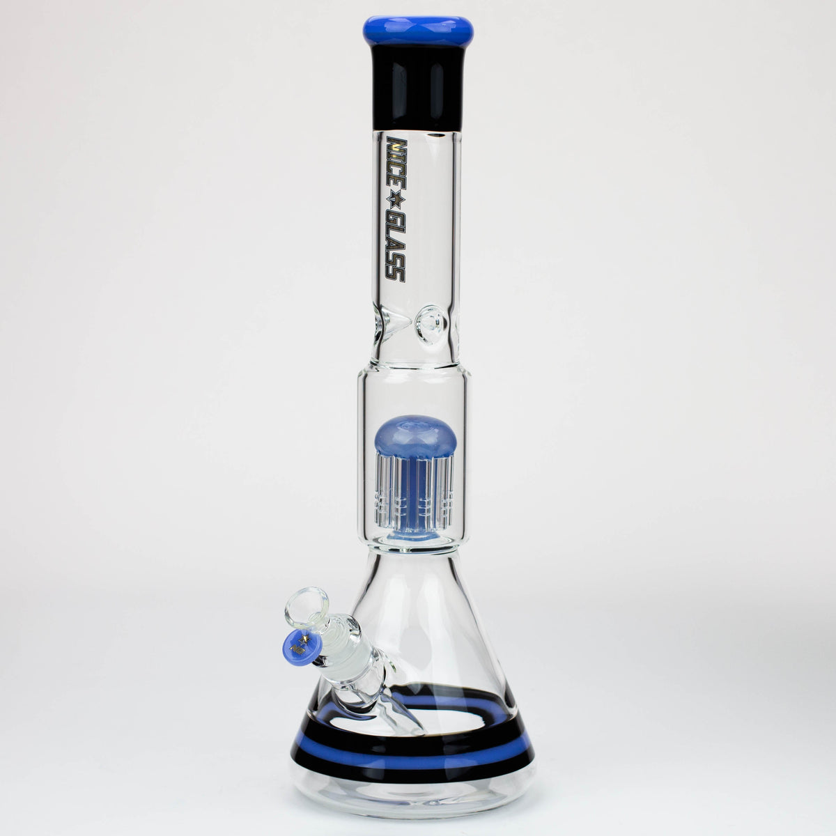 Nice Glass 17 inch 10-Arm Tree Perc Bong 