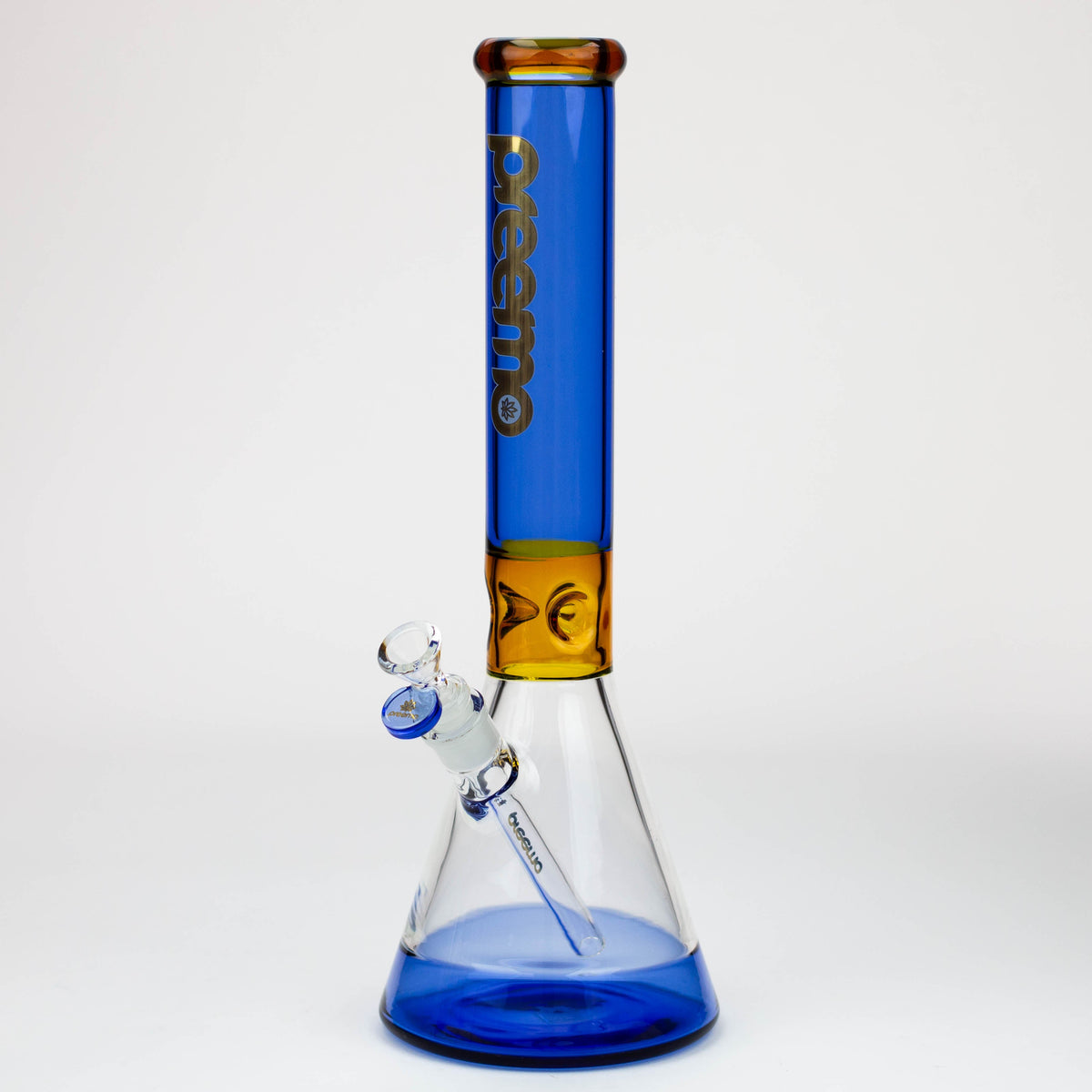 preemo - 15 inch Blue Beaker Bong in the Sunset line