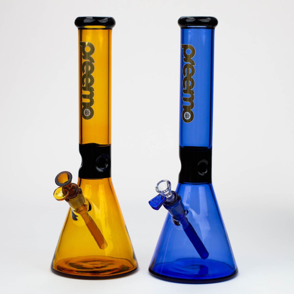 Preemo - 15.5 inch Black Pinch Beaker Bong