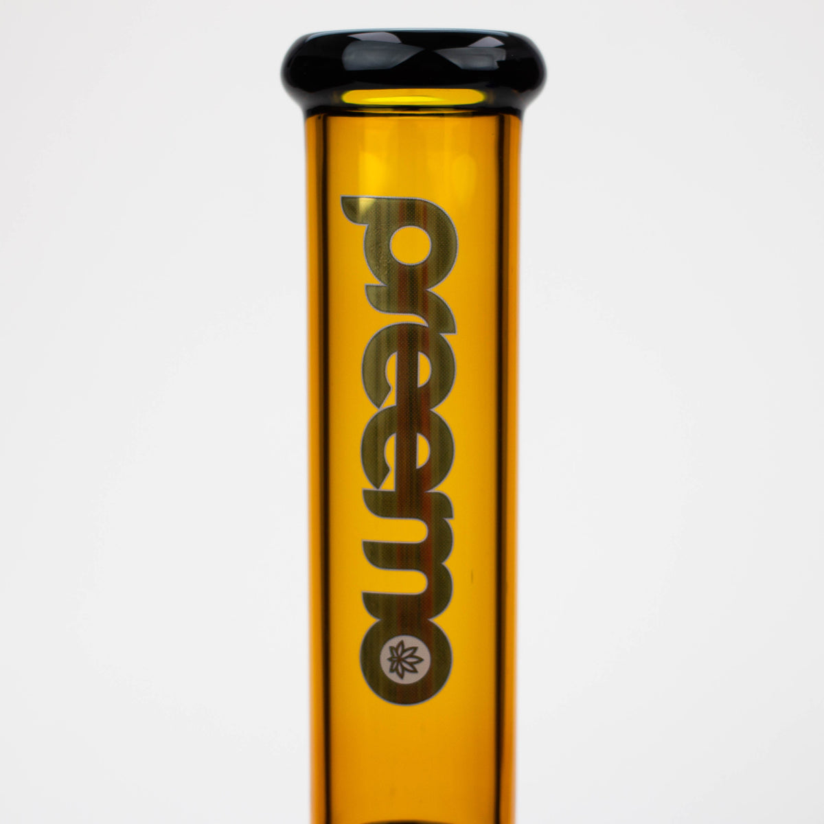 Glass Tube with Preemo Logo on the Preemo - 15.5 inch Black Pinch Beaker Bong