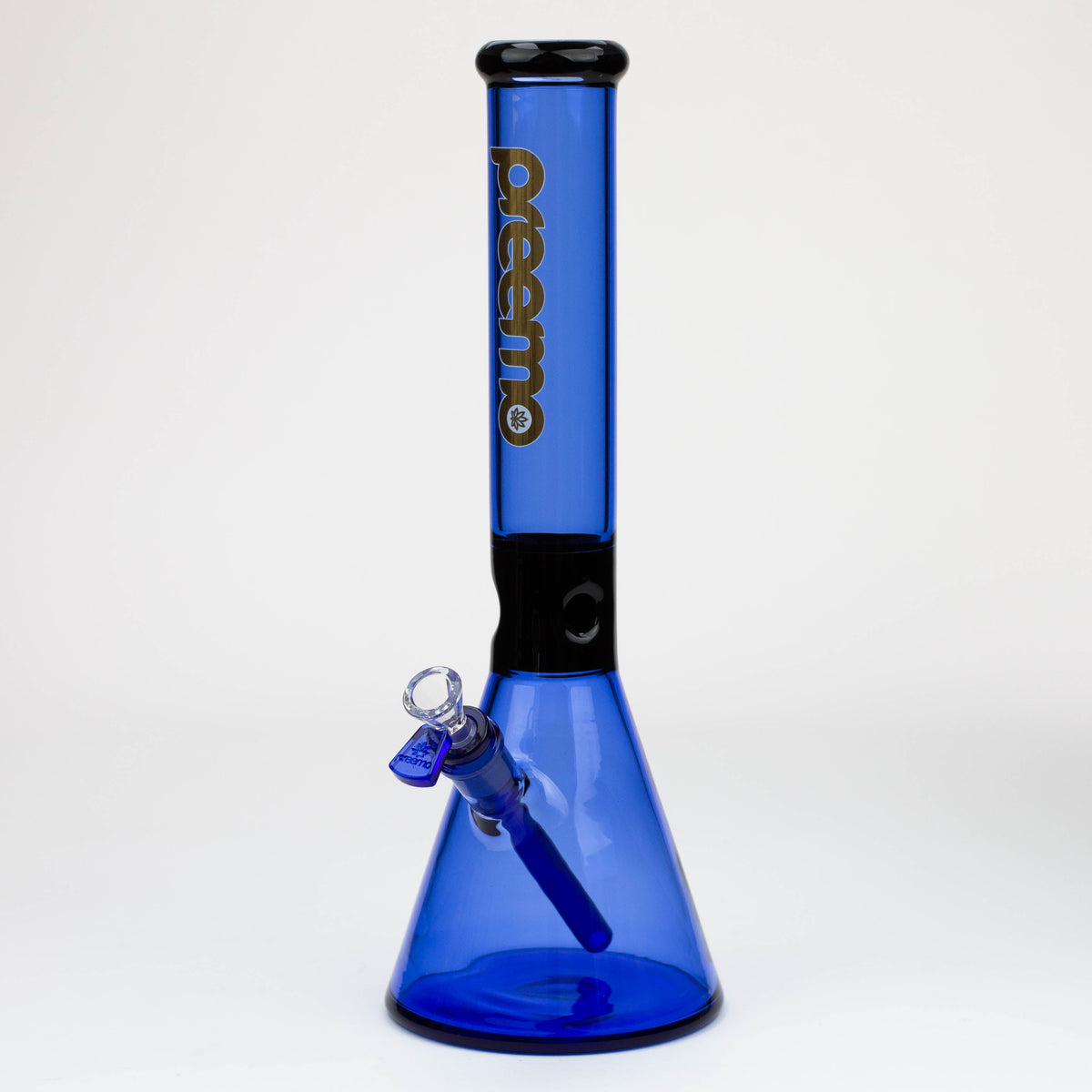 Preemo - Black Pinch 15.5 inch Blue Beaker Bong