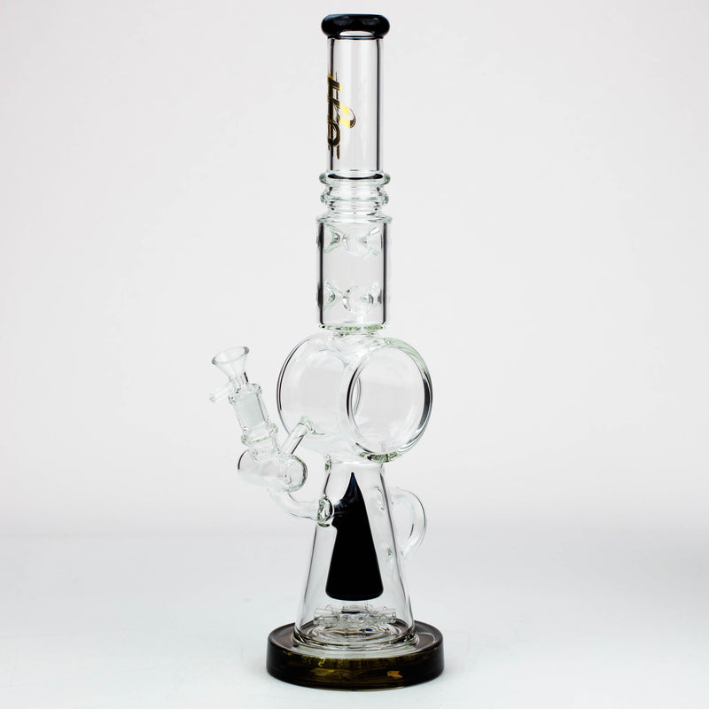 18" H2O Cone Diffuser Glass Bong with Bowl Piece