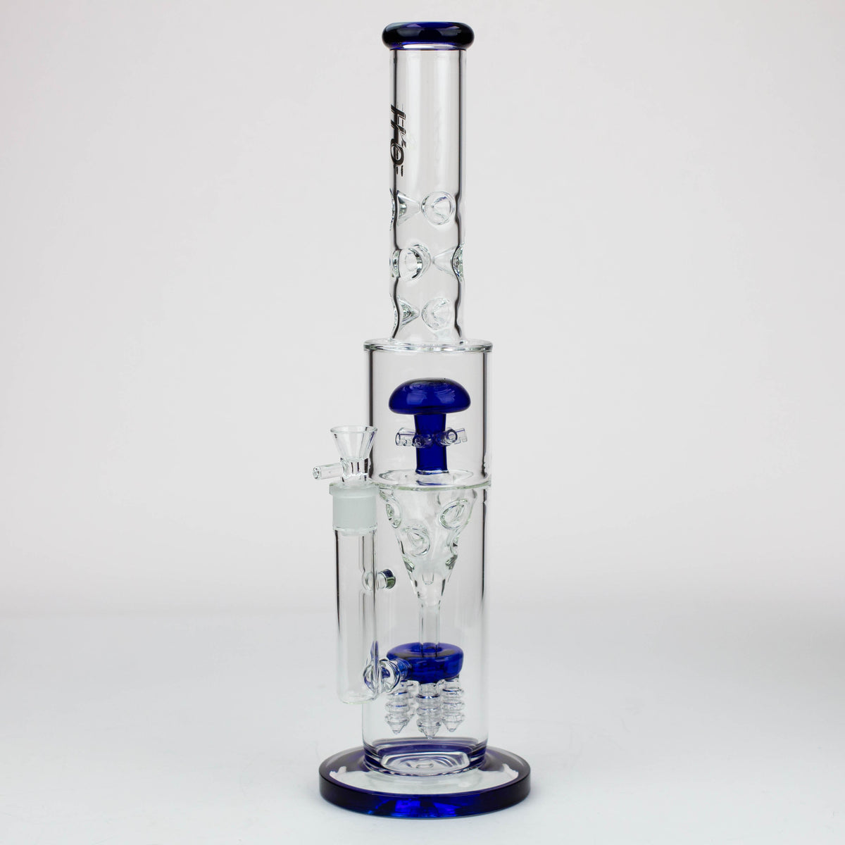 H2O 17 inch Funnel Diffuser And Mushroom Diffuser Bong