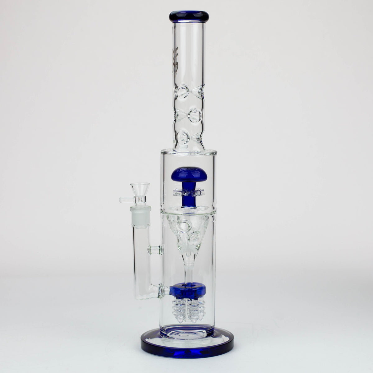 H2O 17 inch Blue Mushroom Diffuser Bong