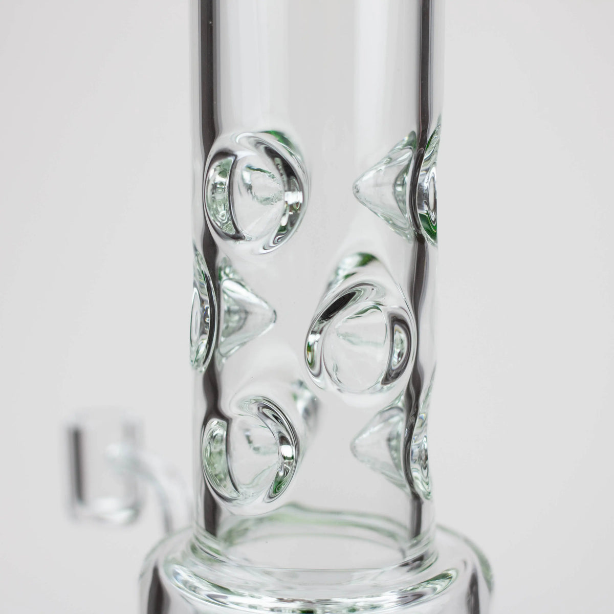 H2O 19" Double Joint Glass Bong & Dab Rig Combo with 6 pinched ice catcher