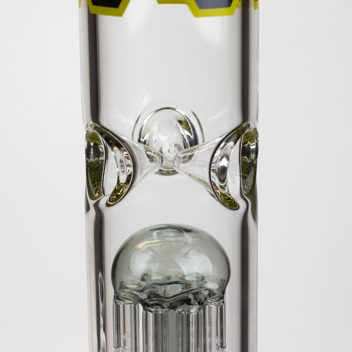 Protect Ya Neck-15.5" 8-Tree Arm Perc Glass Bong With 3 Pinched Ice Catcher