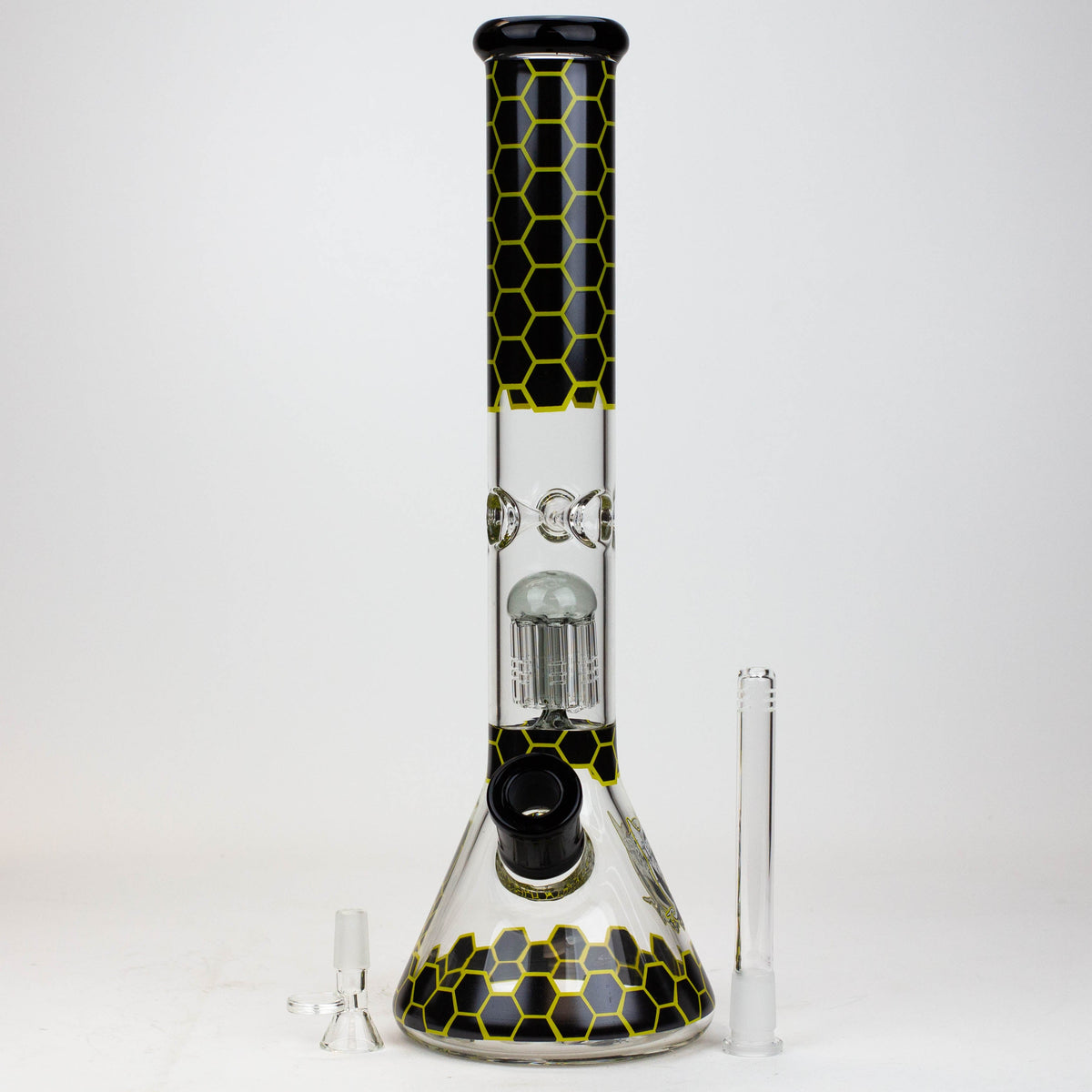 Protect Ya Neck-15.5" 8-Tree Arm Perc Glass Bong Downstem & Bowl Piece