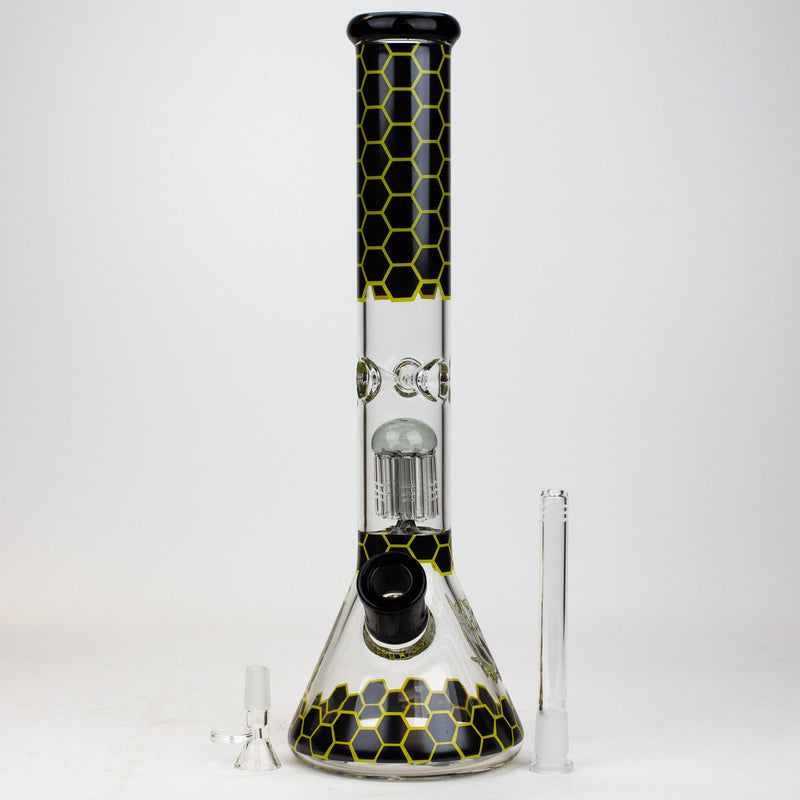 Protect Ya Neck-15.5" 8-Tree Arm Perc Glass Bong Downstem & Bowl Piece