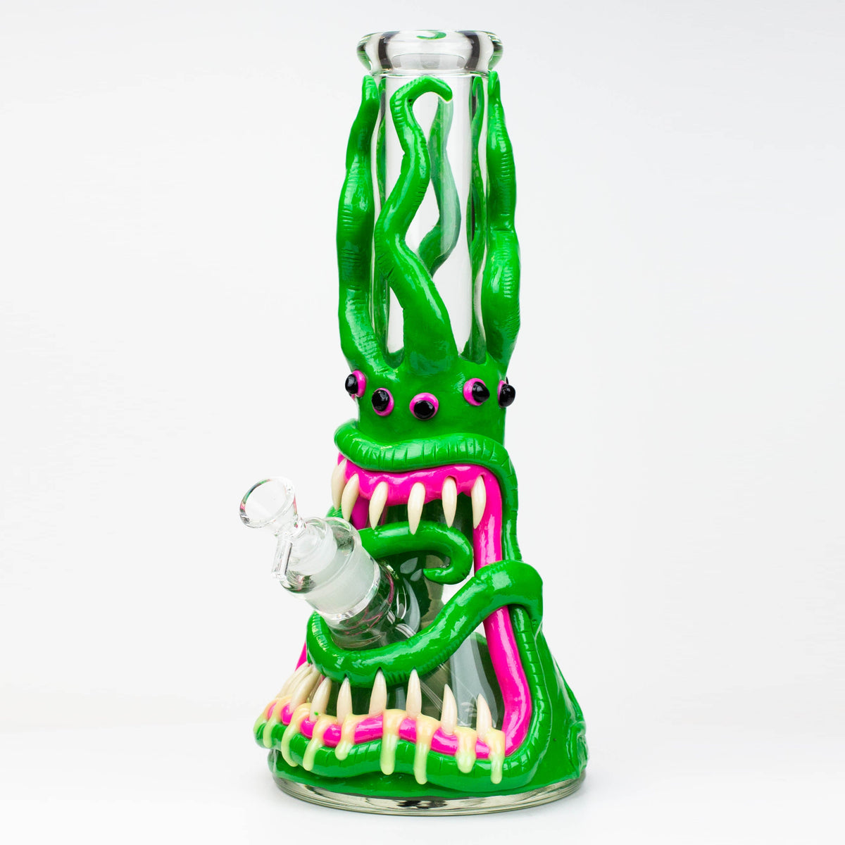 Planet Zork 12.5" Green Monster Bong 