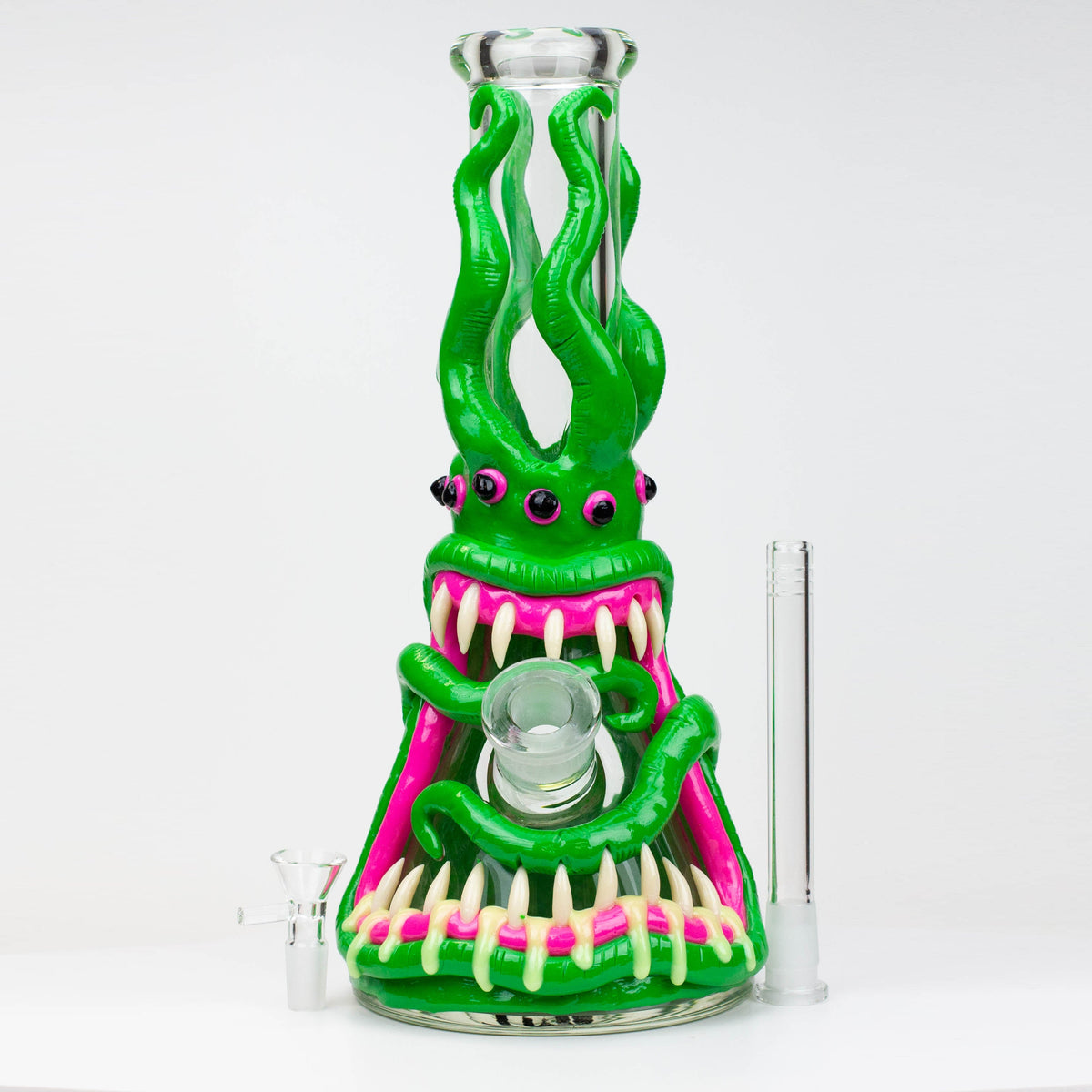 Planet Zork 12.5" 3D Monster Bong with bowl piece and downstem