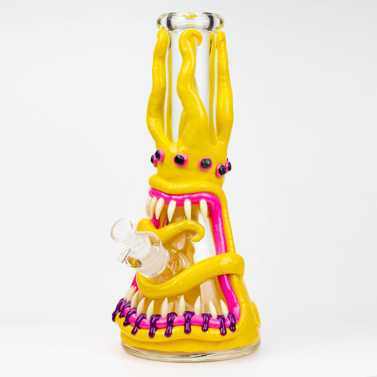 Planet Zork 12.5" Yellow 3D Monster Bong 