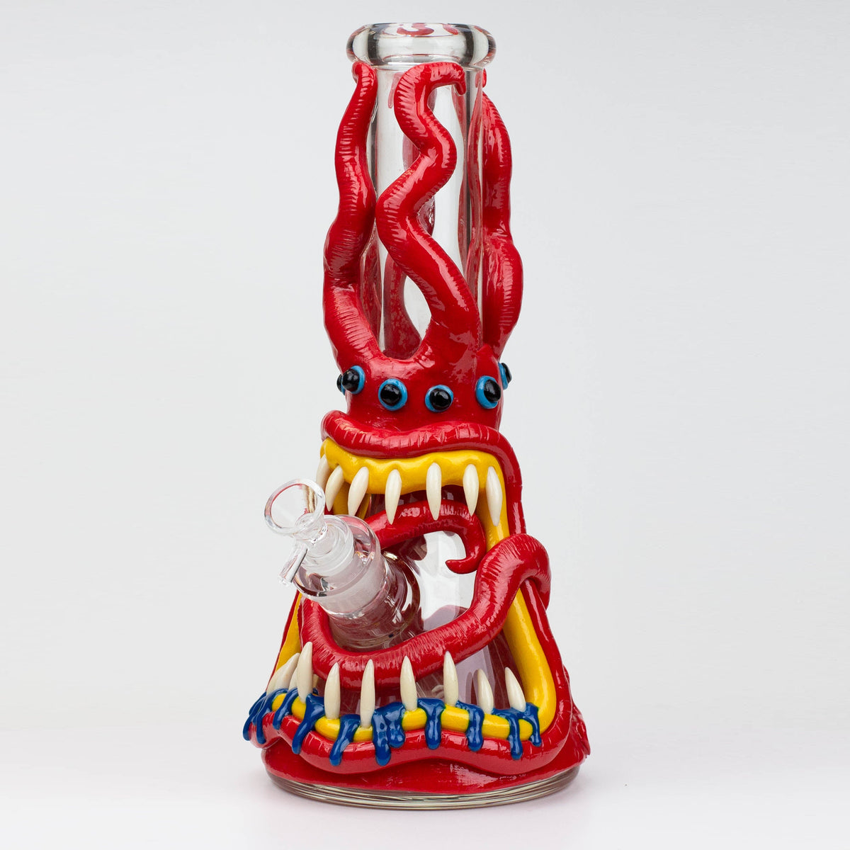 Planet Zork 12.5" Red 3D Monster Bong 