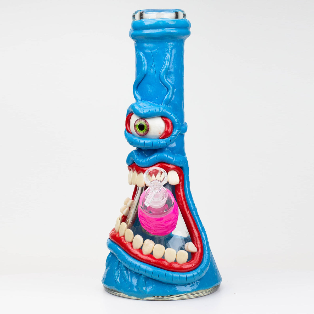 Monstrous 12.5" Artistic Resin Cool Blue Water Bongs - Canada