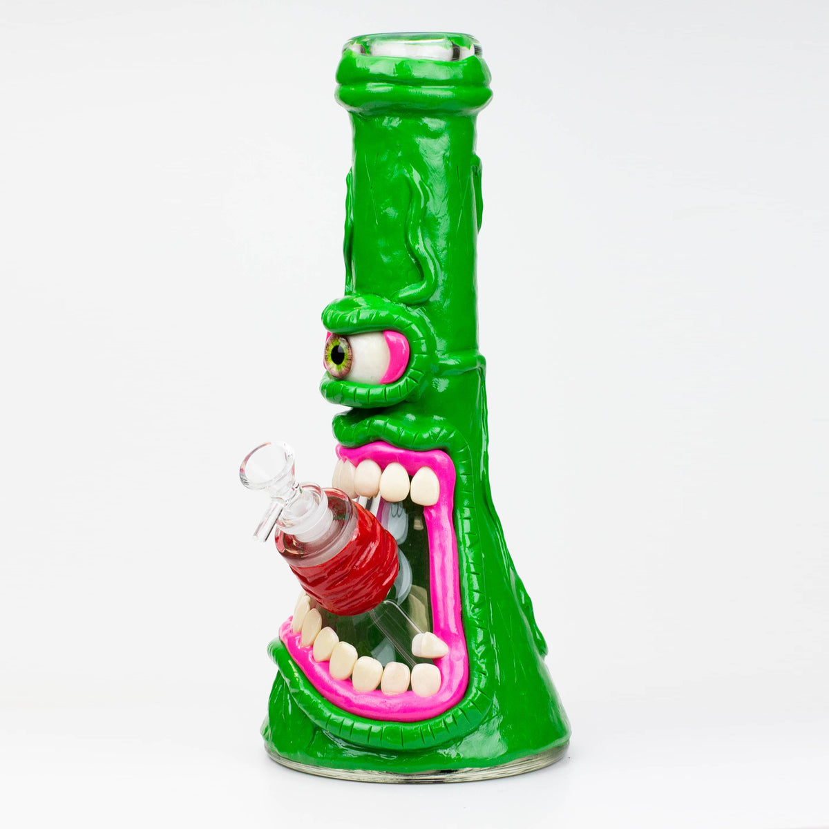 Monstrous 12.5" Artistic Resin Cool Green Bong