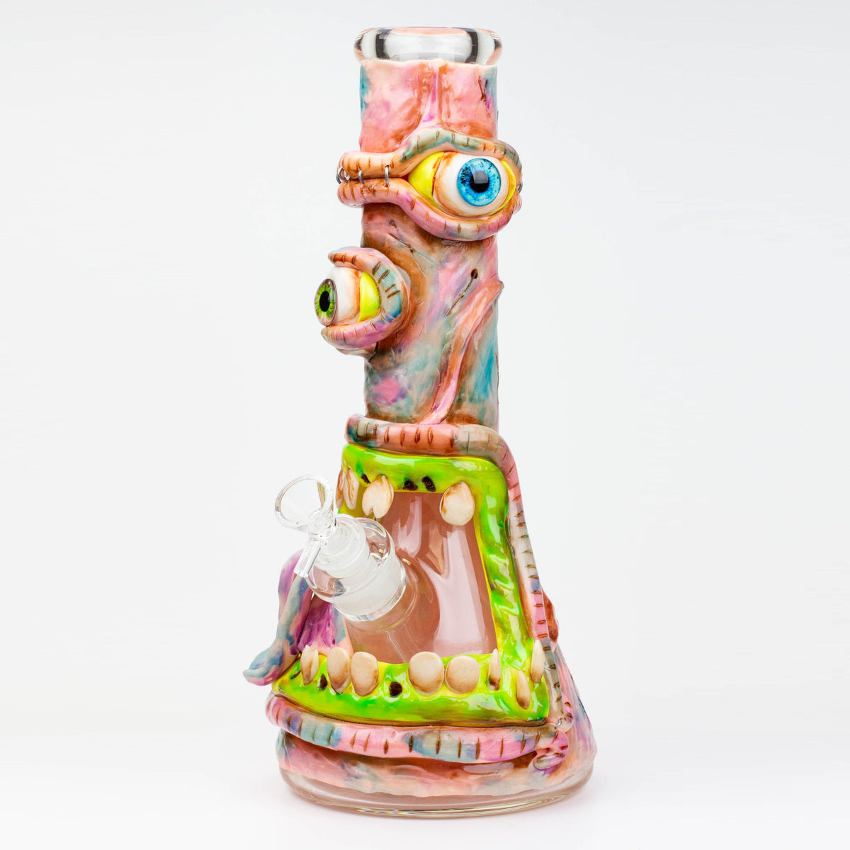 12.5"  Disgusting Freak Glass Bong - 3D Resin