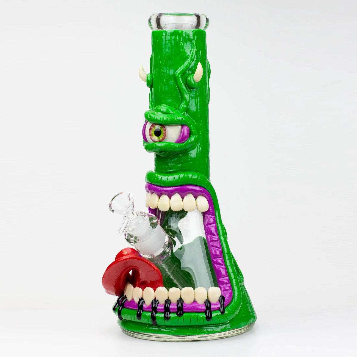 Angry Troll 12.5"  Cool Glass Bong - Canada - green