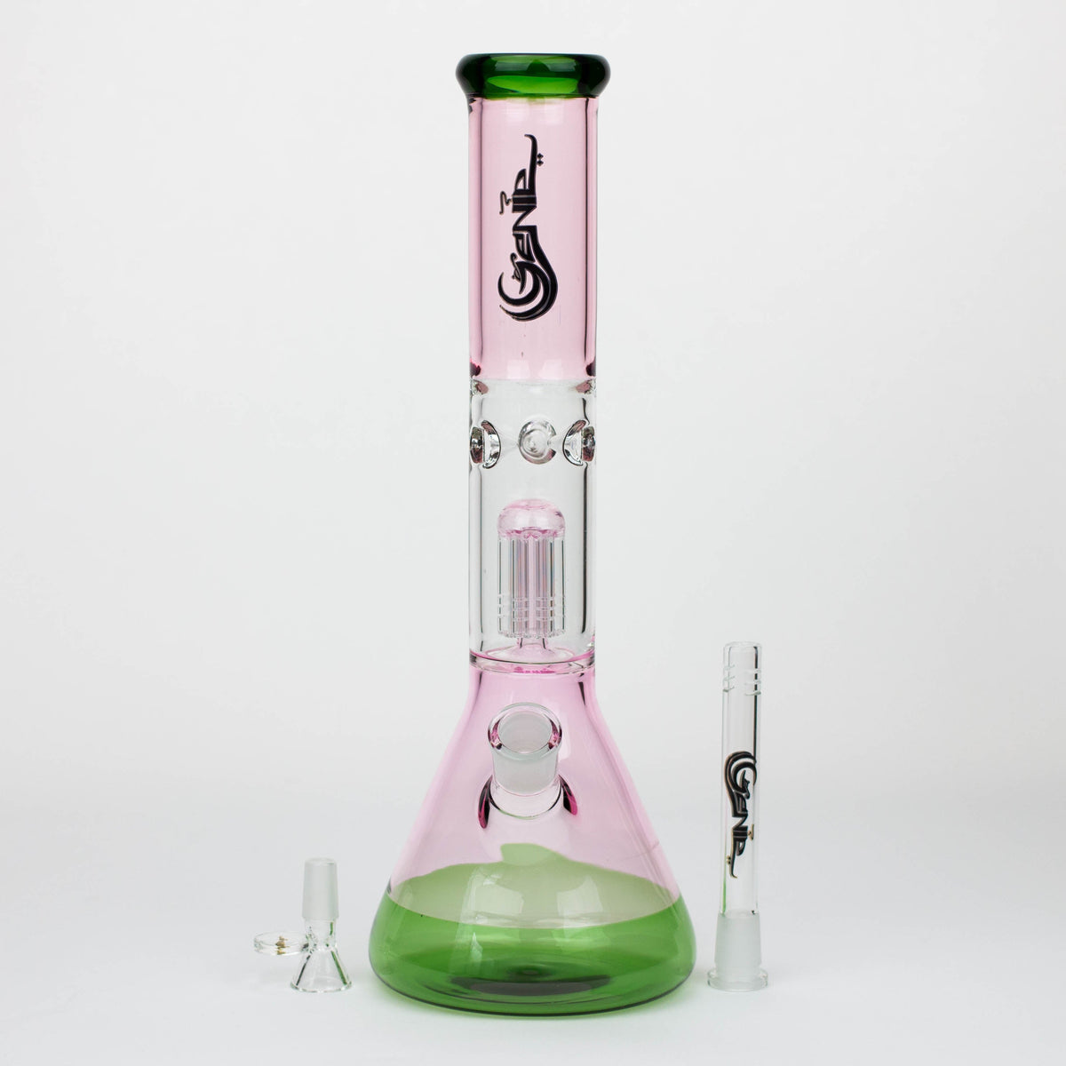 14.5" Genie-Tree Arms Two Tone Glass Pink Premium Bong Canada