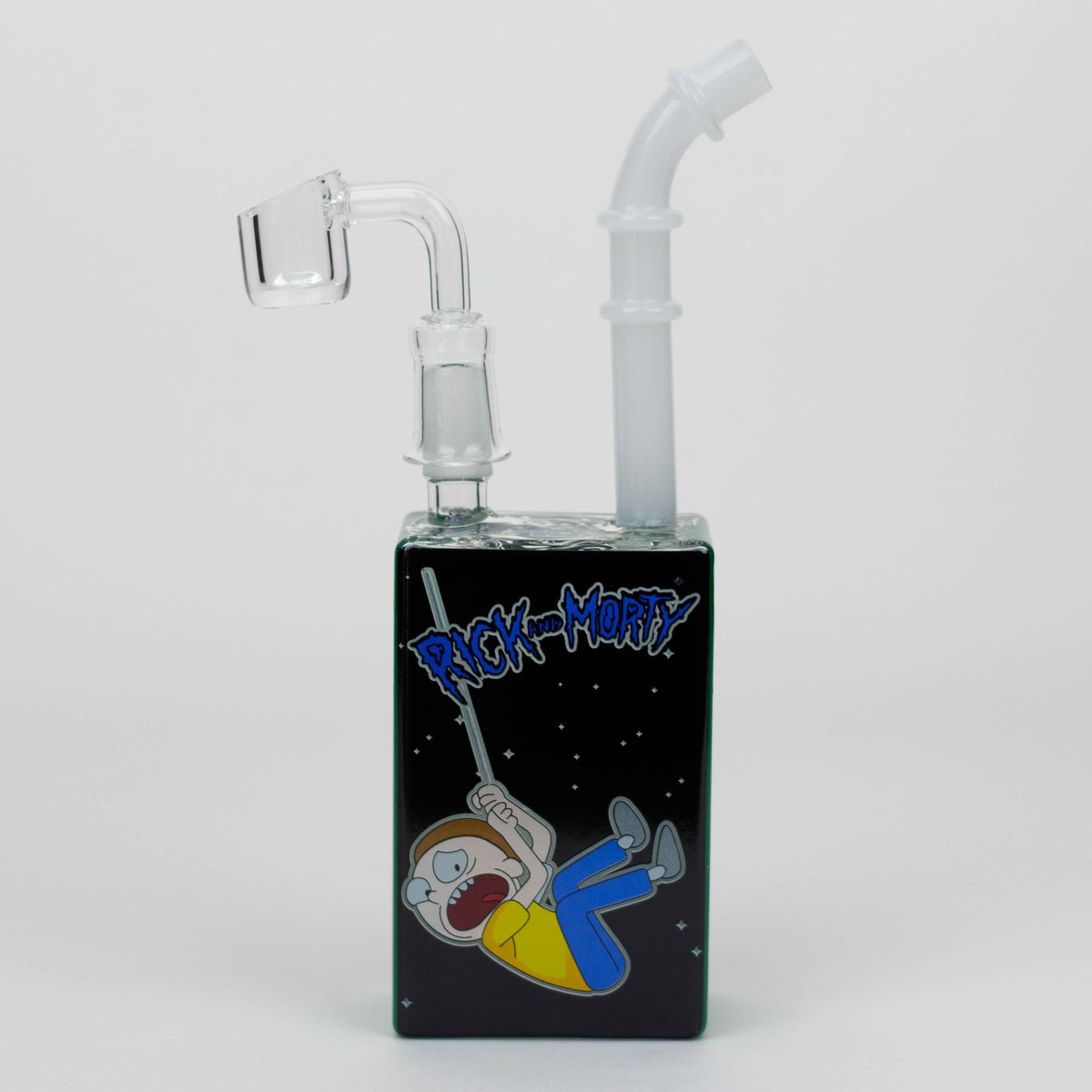 rick and morty themed glow in the dark dab rigs