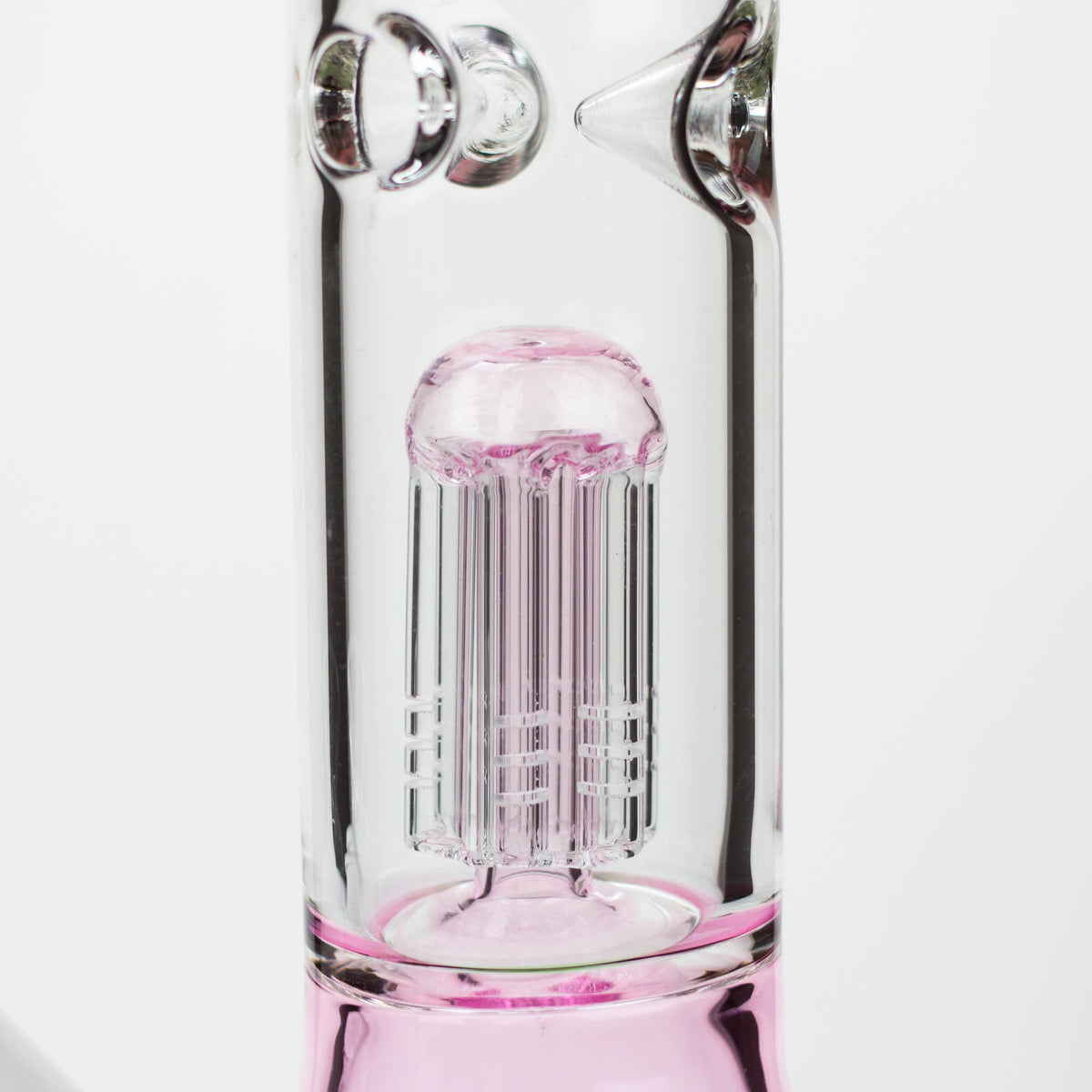 14.5" Genie-Tree arms two tone glass water bong - Glass Closeup