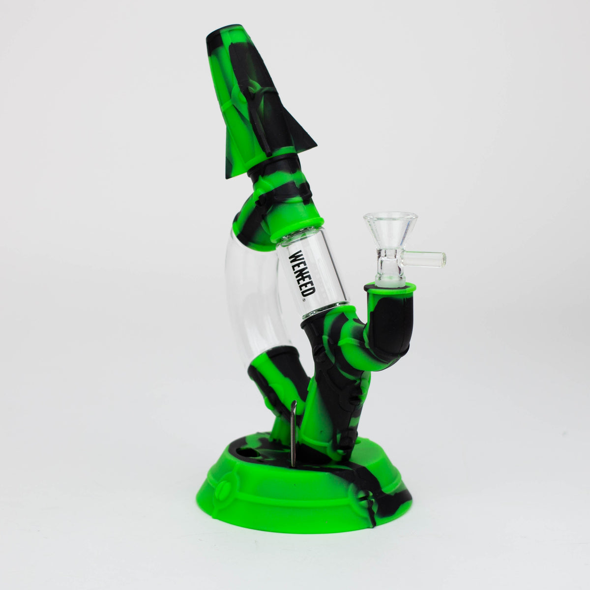 WENEED®- 8" D Lab Silicone bong Set - Green And Black - Canada