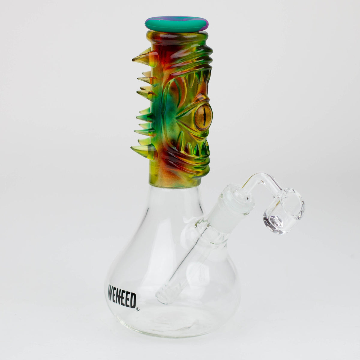 WENEED®- 10 inch Silicone Resin Eye Glass Oil Rig For Concentrates