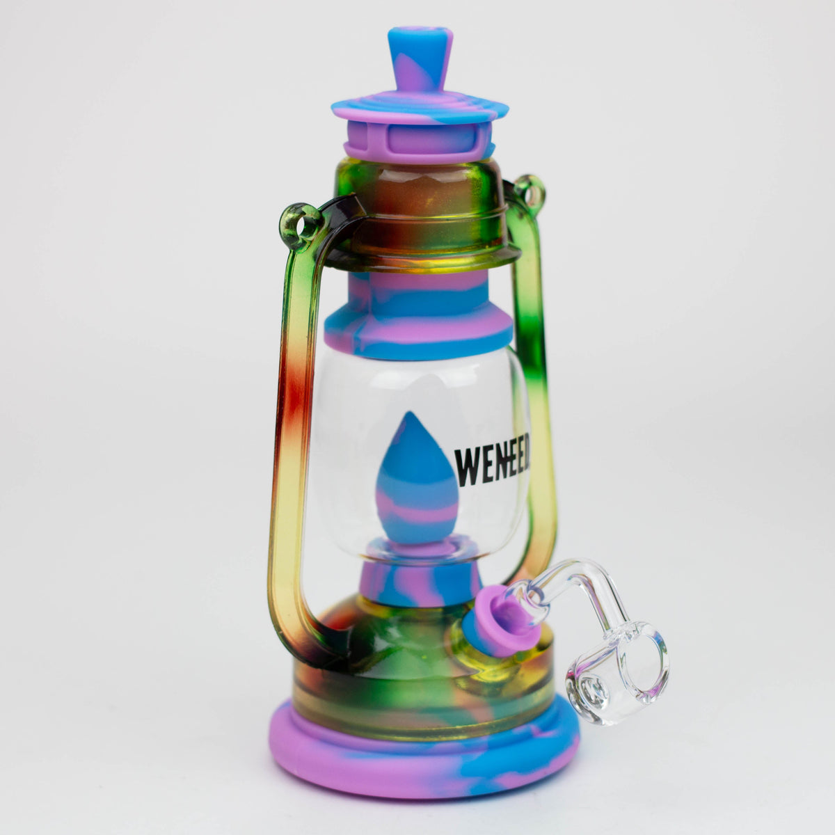 WENEED 10 inch Barn Lantern Silicone Dab Rig