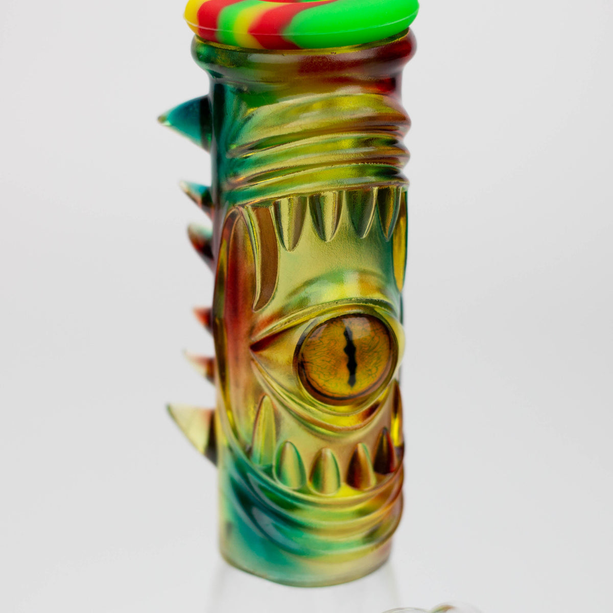 Close Up Design of the WENEED®- 10" Resin Eye Silicone Dab Rig