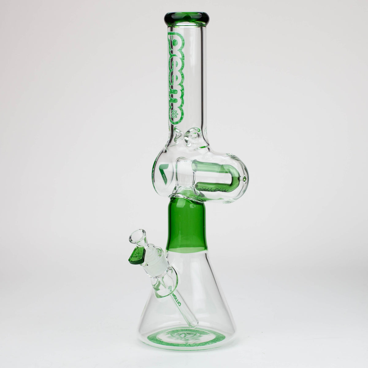 Preemo 18 inch U-Shape Green Percolator Bong