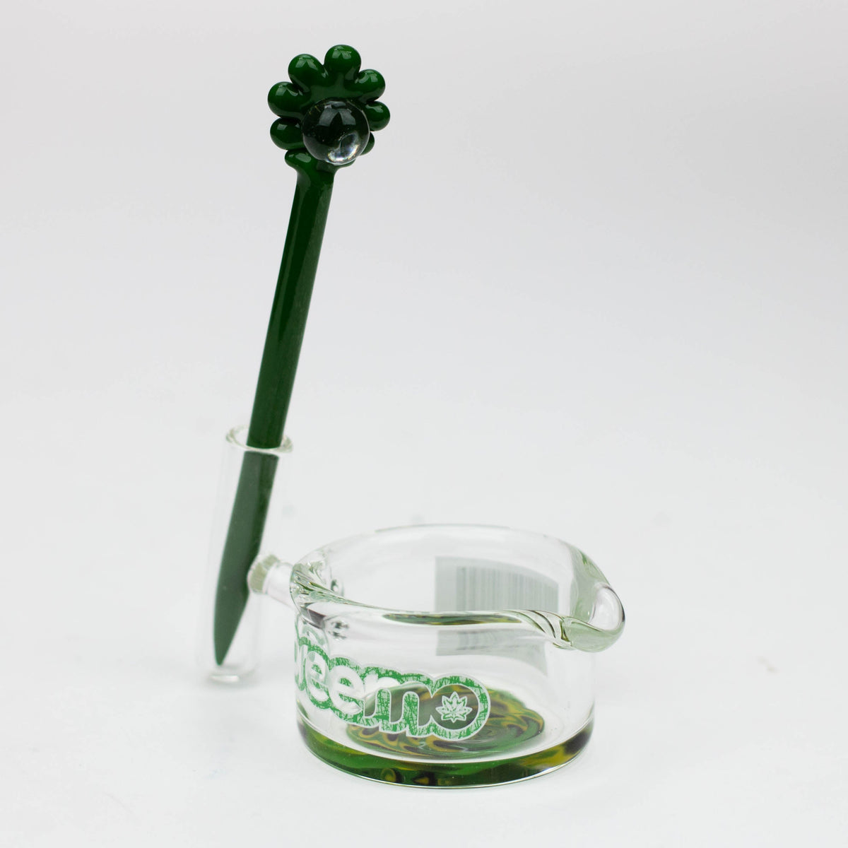 Preemo - Glass Dabber Tool and Dish Set in green