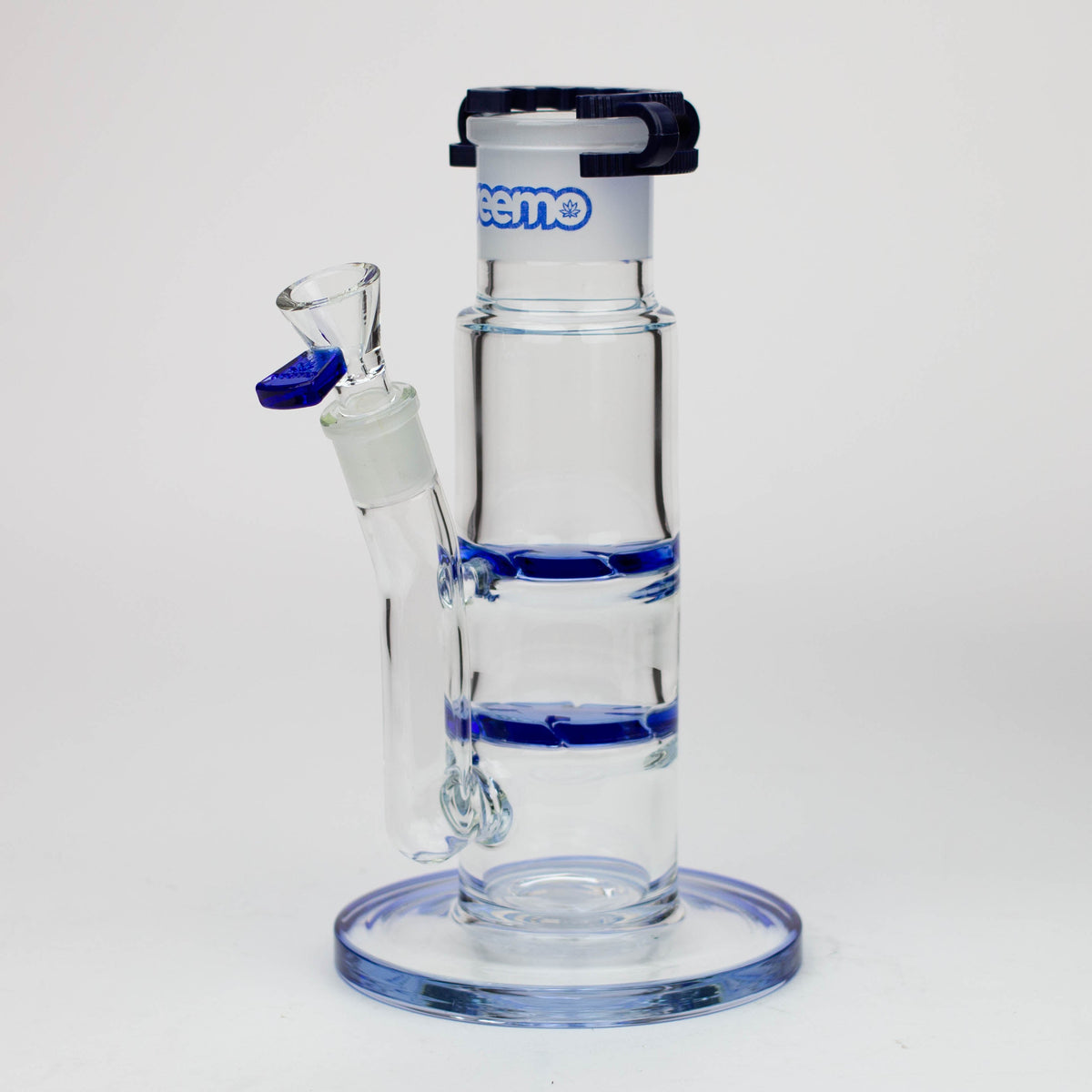 preemo - 9.5" Dual Cyclone Blue Percolator Bong